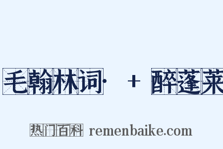 毛翰林词·+醉蓬莱是什么意思的图片